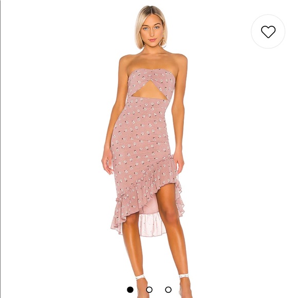 superdown Dresses & Skirts - Dion Strapless Dress in Dusty Rose